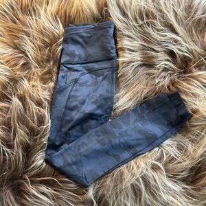 Lululemon Fast and Free High-Rise Tight 25” - Blue Camouflage